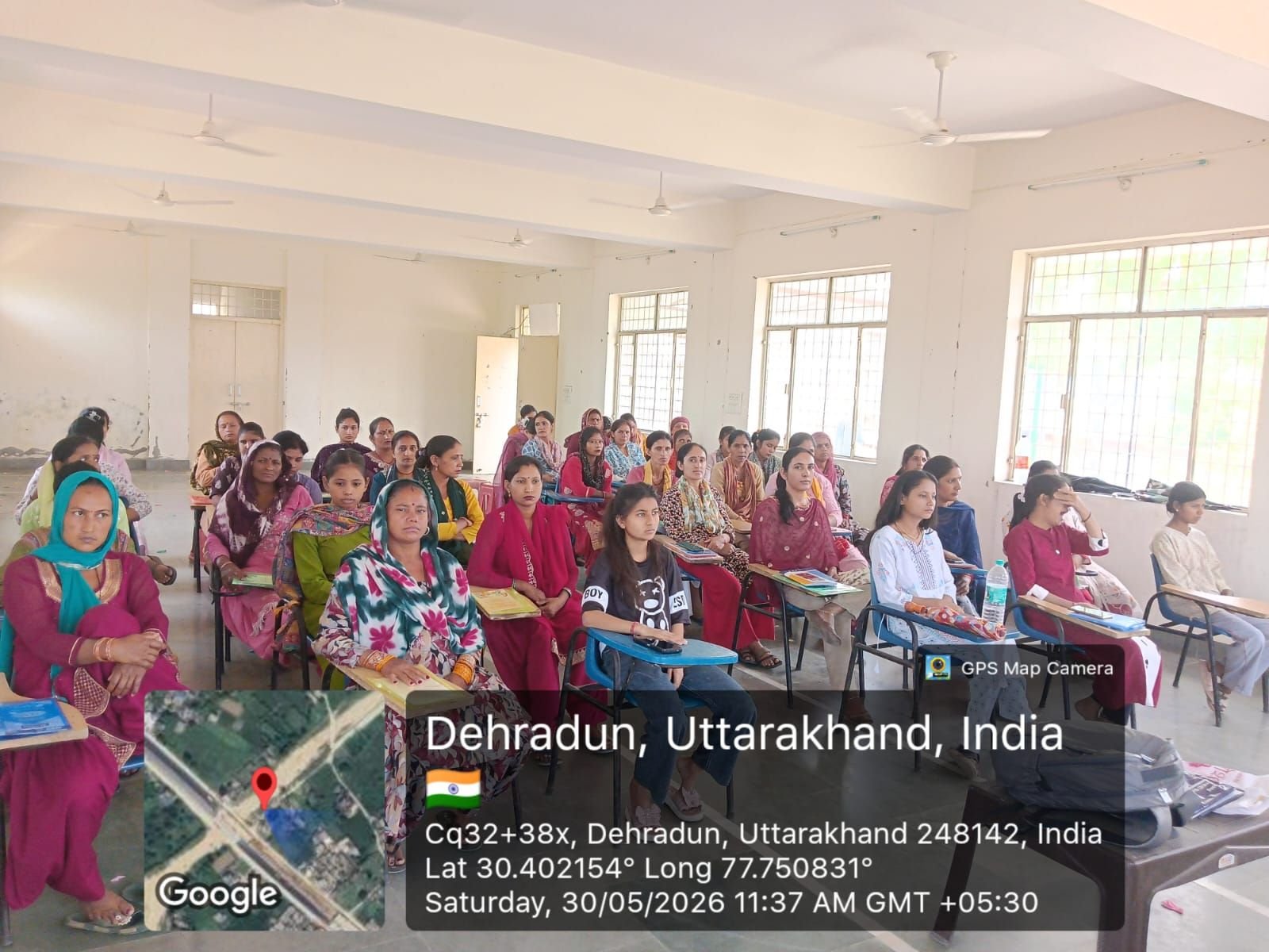Women attending an IIEWS community training session in Dehradun district